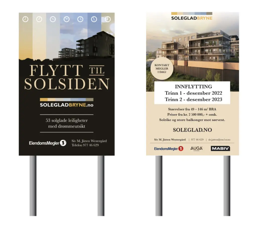 Soleglad byggeplasskilt